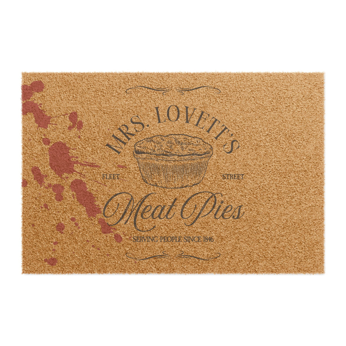 Sweeney Todd Inspired Mrs. Lovett’s Meat Pies Vintage Baker’s Welcome Mat