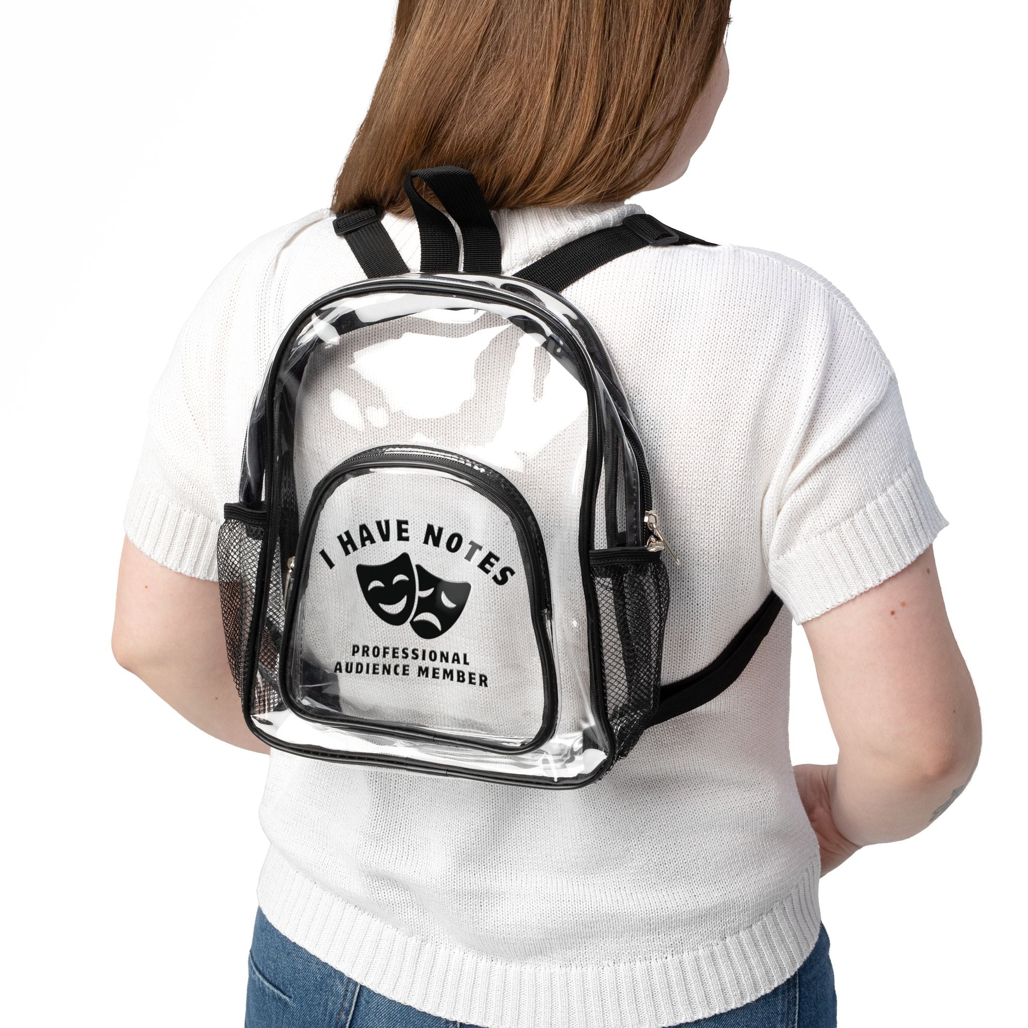 Professional Audience Member Clear Backpack
