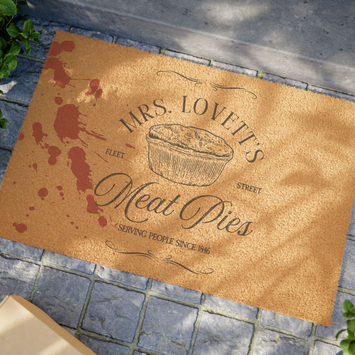 Sweeney Todd Inspired Mrs. Lovett’s Meat Pies Vintage Baker’s Welcome Mat